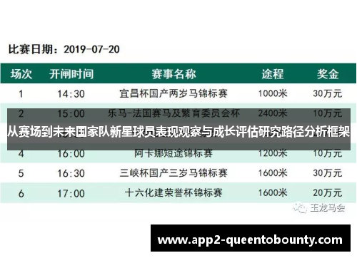 从赛场到未来国家队新星球员表现观察与成长评估研究路径分析框架